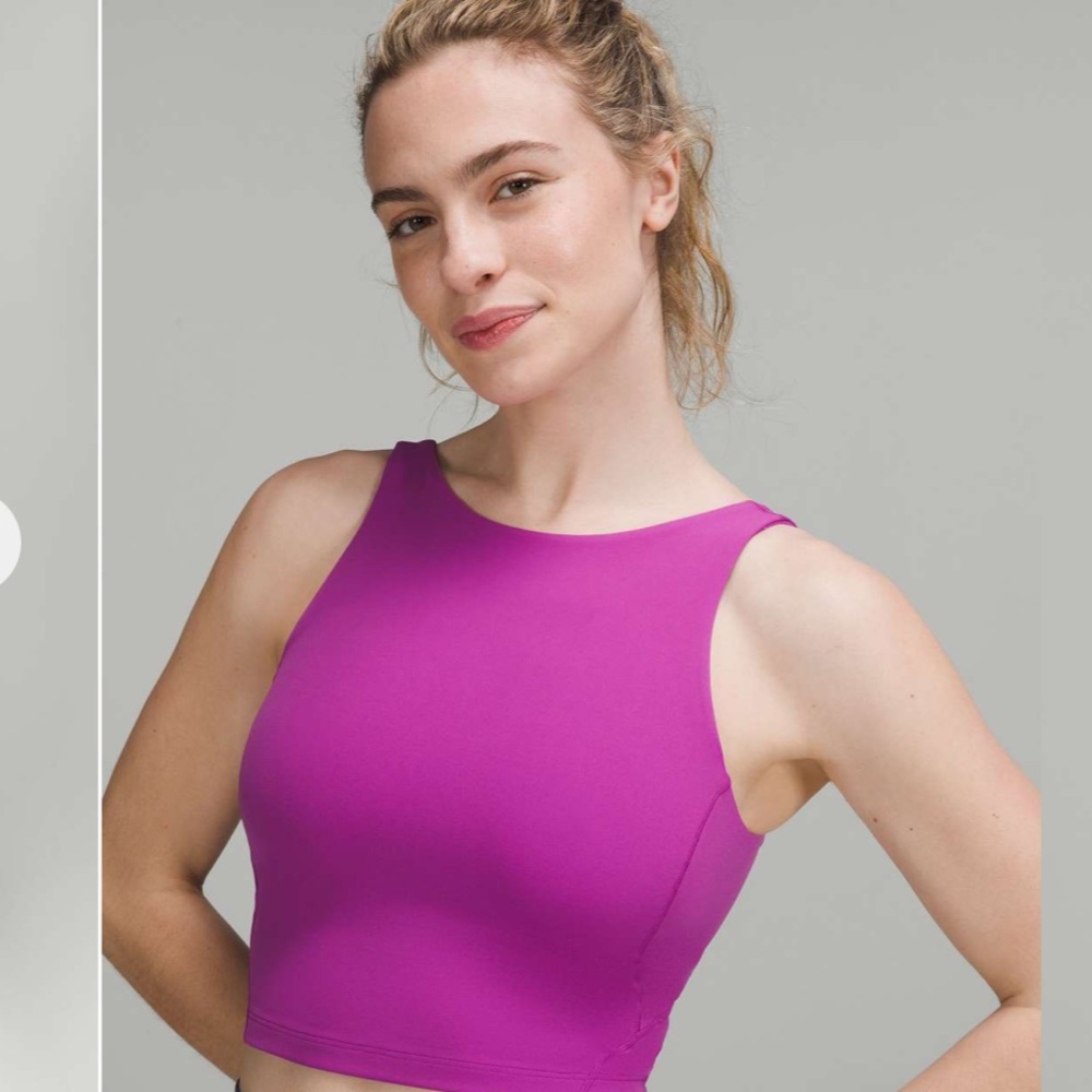 lululemon athletica Women's Magenta Cropped Tank